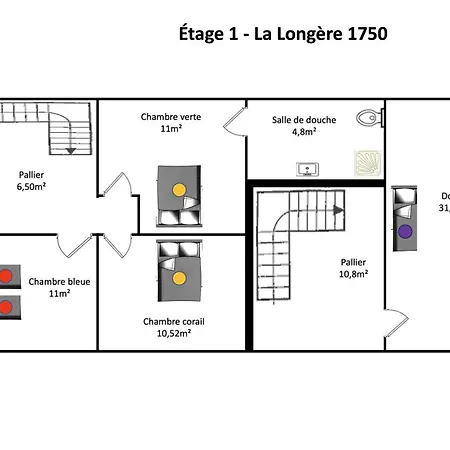La Longere 1750 Piscine Grand Jardin Hébergement de vacances *